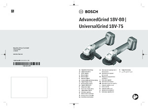 Akku-Winkelschleifer Bosch AdvancedGrind 18V-80