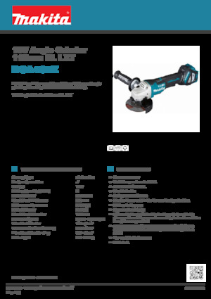 Akku-Winkelschleifer Makita DGA467Z 