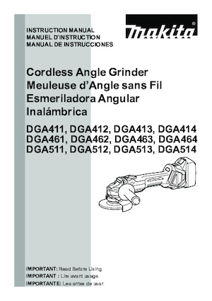 Akku-Winkelschleifer Makita DGA513RTX1