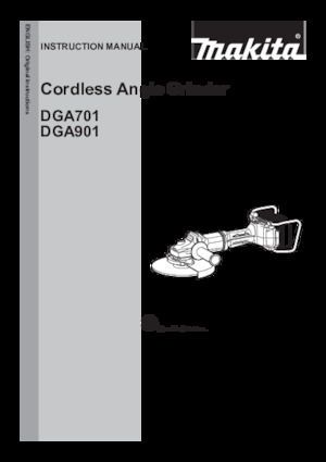 Akku-Winkelschleifer Makita DGA701ZKU1