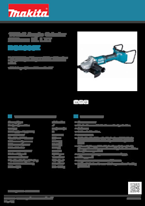 Akku-Winkelschleifer Makita DGA900Z 