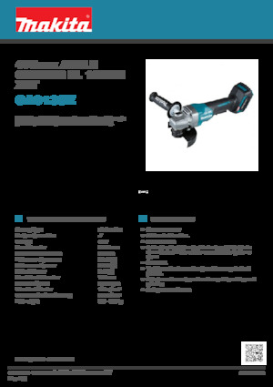 Akku-Winkelschleifer Makita GA013GZ 