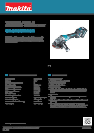 Akku-Winkelschleifer Makita GA029GD202 