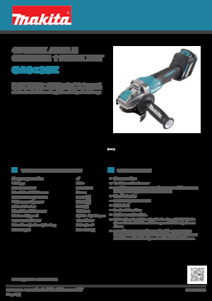 Akku-Winkelschleifer Makita GA043GZ 