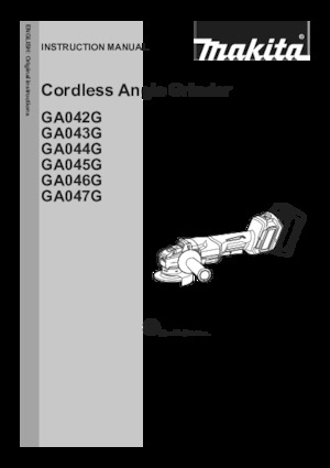 Akku-Winkelschleifer Makita GA047GZ02