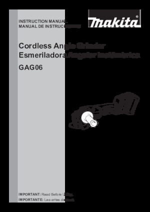 Akku-Winkelschleifer Makita GAG06Z