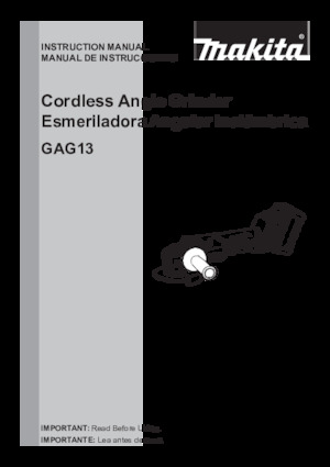 Akku-Winkelschleifer Makita GAG13M1