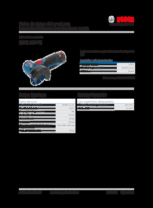 Akku-Winkelschleifer Bosch GWS 12V-76