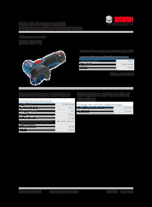 Akku-Winkelschleifer Bosch GWS 12V-76