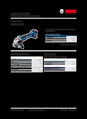 Akku-Winkelschleifer Bosch GWS 18V-10