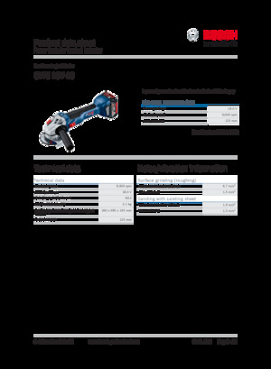 Akku-Winkelschleifer Bosch GWS 18V-10