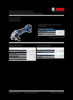 Akku-Winkelschleifer Bosch GWS 18V-10