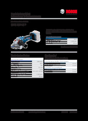 Akku-Winkelschleifer Bosch GWS 18V-15 P