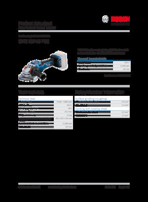 Akku-Winkelschleifer Bosch GWS 18V-15 PSC