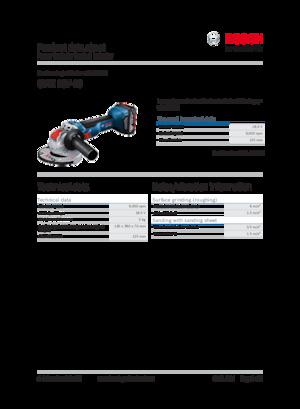 Akku-Winkelschleifer Bosch GWX 18V-10