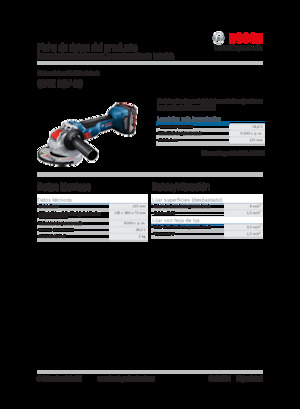 Akku-Winkelschleifer Bosch GWX 18V-10