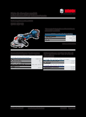 Akku-Winkelschleifer Bosch GWX 18V-10