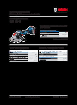 Akku-Winkelschleifer Bosch GWX 18V-10