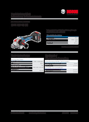 Akku-Winkelschleifer Bosch GWX 18V-10 SC