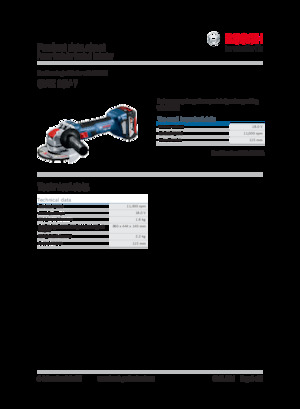 Akku-Winkelschleifer Bosch GWX 18V-7