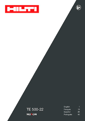 Akku-Abbruchhämmer Hilti TE 500-22