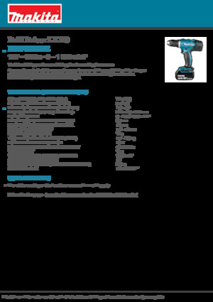 Akku-Bohrer und -Schraubendreher Makita DDF453RFE