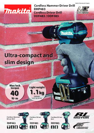 Akku-Bohrer und -Schraubendreher Makita DHP483 