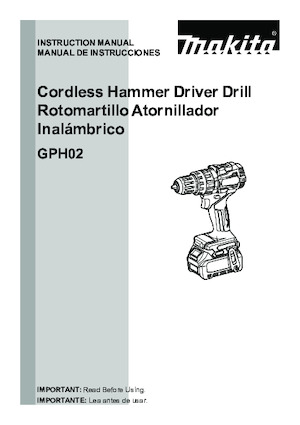 Akku-Bohrer und -Schraubendreher Makita GPH02Z