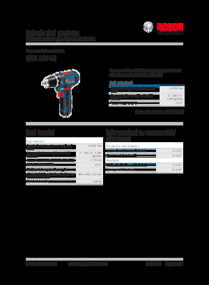Akku-Bohrer und -Schraubendreher Bosch GSR 12V-15