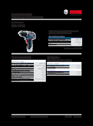 Akku-Bohrer und -Schraubendreher Bosch GSR 12V-35