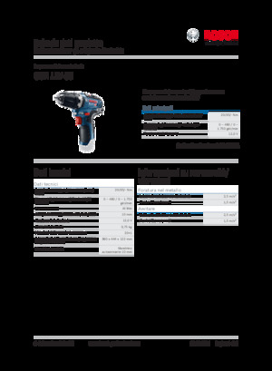 Akku-Bohrer und -Schraubendreher Bosch GSR 12V-35