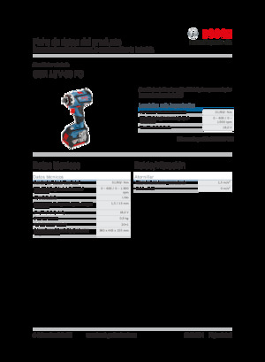 Akku-Bohrer und -Schraubendreher Bosch GSR 18V-60 FC