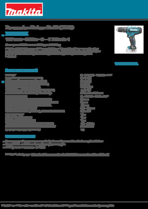 Akku-Bohrer und -Schraubendreher Makita HP331DZ