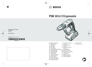 Akku-Bohrer und -Schraubendreher Bosch PSB 18 LI-2 Ergonomic