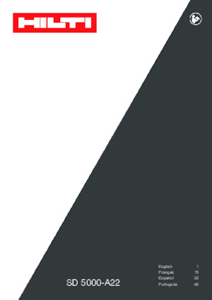 Akku-Bohrer und -Schraubendreher Hilti SD 5000-A22 02 