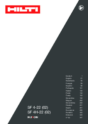 Akku-Bohrer und -Schraubendreher Hilti SF 4H-22