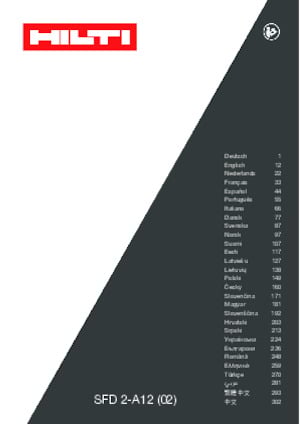 Akku-Bohrer und -Schraubendreher Hilti SFD 2-A12