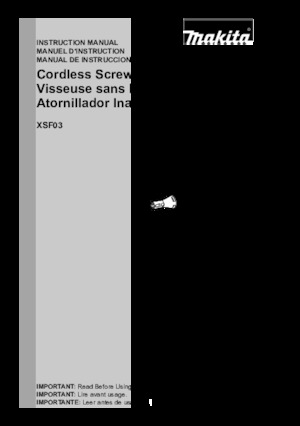Akku-Bohrer und -Schraubendreher Makita XSF03TX2