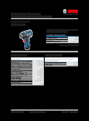 Akku-Schlagschrauber & Schraubenschlüssel Bosch GDR 12V-110