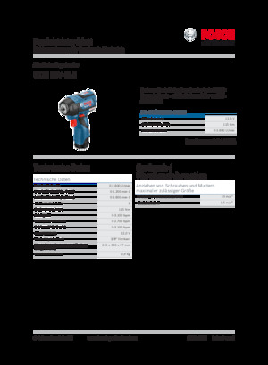 Akku-Schlagschrauber & Schraubenschlüssel Bosch GDS 12V-115