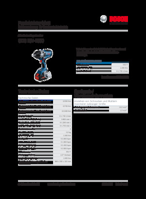 Akku-Schlagschrauber & Schraubenschlüssel Bosch GDS 18V-1000