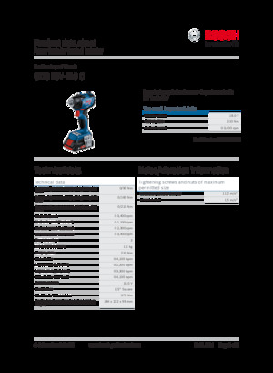 Akku-Schlagschrauber & Schraubenschlüssel Bosch GDS 18V-210 C