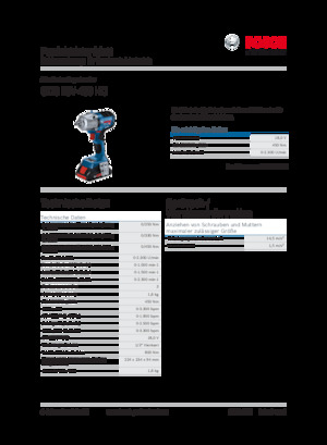 Akku-Schlagschrauber & Schraubenschlüssel Bosch GDS 18V-450 HC