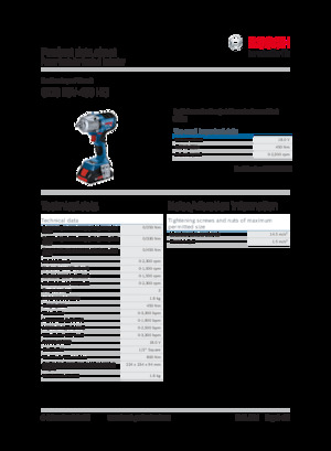 Akku-Schlagschrauber & Schraubenschlüssel Bosch GDS 18V-450 HC