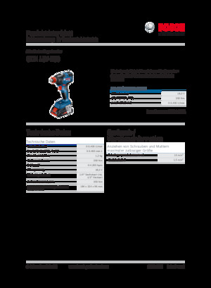 Akku-Schlagschrauber & Schraubenschlüssel Bosch GDX 18V-200