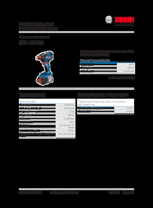 Akku-Schlagschrauber & Schraubenschlüssel Bosch GDX 18V-200