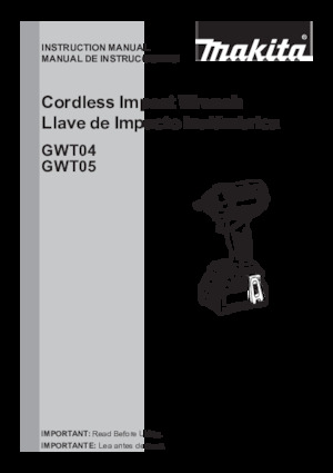 Akku-Schlagschrauber & Schraubenschlüssel Makita GWT04D