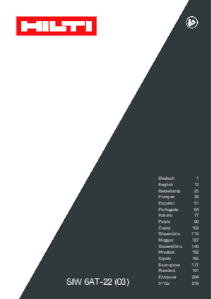 Akku-Schlagschrauber & Schraubenschlüssel Hilti SIW 6AT-22