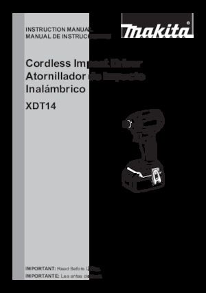 Akku-Schlagschrauber & Schraubenschlüssel Makita XDT14Z