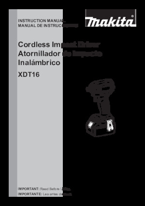 Akku-Schlagschrauber & Schraubenschlüssel Makita XDT16Z 